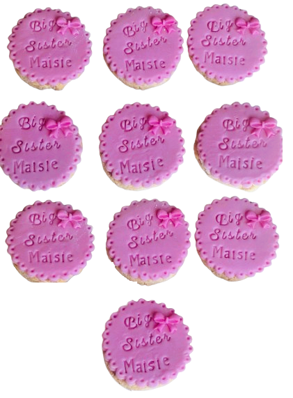 10 Customised/Personalised SS Luxury Cookies/Biscuits Branded Party favours/Gifts with Photo/Image/Words/Logo (6.5cm each)- Free & Fast Shipping- - Image 5