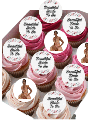 50 Personalised /Customised Round Pre-cut Wafer/ Icing; Photo, Image, Words, Football Club Logo Cupcake Toppers/Decorations -Free & Fast Shipping - Image 2