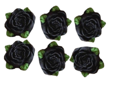 Select Colour; 6 Edible Sugar Fondant Romantic Rose Flowers with leaves; 4.5cm Valentine, Mothers day, Wedding, Christmas Handmade Cake/Cupcake Toppers/Decorations -Free & Fast Shipping - Image 5