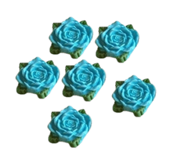 Select Colour; 6 Edible Sugar Fondant Romantic Rose Flowers with leaves; 4.5cm Valentine, Mothers day, Wedding, Christmas Handmade Cake/Cupcake Toppers/Decorations -Free & Fast Shipping - Image 6