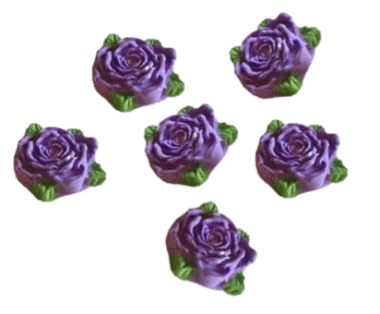 Select Colour; 6 Edible Sugar Fondant Romantic Rose Flowers with leaves; 4.5cm Valentine, Mothers day, Wedding, Christmas Handmade Cake/Cupcake Toppers/Decorations -Free & Fast Shipping - Image 11