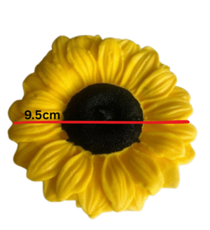 Customize Colour; 2 X Large Beautiful Edible Sugar Fondant Gerbera/Daisy/Sunflowers (not wired). Wedding/Anniversary, Mothers Day, Birthday, Baby/Bridal Shower, Etc Cake Toppers/Decorations. 9.5cm Each -Free& Fast Shipping - Image 10