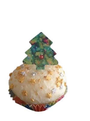 18 Gorgeous Pre-cut Large Edible Christmas Trees; Green 5cm; 3D Stand-up Wafer Paper; Christmas Cake/Cupcake Topper/Decoration -Free & Fast Shipping - Image 2