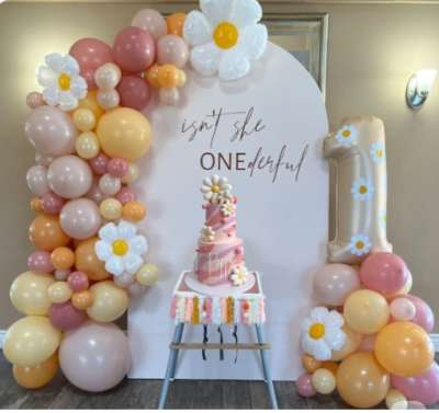 18 Beautiful Edible Sugar Fondant Balloon Blossom/Daisy Flowers White & Yellow or Choose Colour; Mixed Sizes; Handmade Cake/Cupcake Toppers/Decorations -Free & Fast Shipping - Image 3