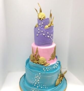 24 Large Gorgeous Assorted Edible Sugar Fondant Sea Shells, Horses & Star Fishes; Pastel Colours; 7cm to 3.5cm; Mermaid, Beach Theme Wedding, Birthday, Christmas etc Cake/Cupcake Toppers/Decoration- Free & Fast Shipping - Image 6