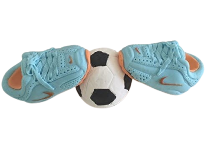 Customise Colour -Large Edible Sugar Fondant Running Shoes/Football Booties (10cm), Handmade Boys/Girls, Men/Ladies Birthday, Baby Shower, Christening, Graduation; 3D Figure Cake Topper/Decoration -Free & Fast Next Day Shipping - Image 7