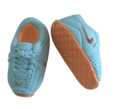 Customise Colour -Large Edible Sugar Fondant Running Shoes/Football Booties (10cm), Handmade Boys/Girls, Men/Ladies Birthday, Baby Shower, Christening, Graduation; 3D Figure Cake Topper/Decoration -Free & Fast Next Day Shipping - Image 3