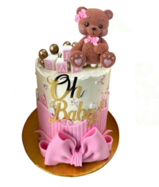 Large Edible Sugar Fondant 3D Teddy Bear (7cm), Handmade Boys/Girls Birthday, Baby Shower, Christening; 3D Figure Cake Topper/Decoration -Free Next Day Shipping - Image 3
