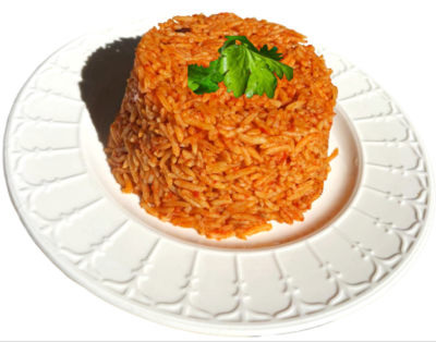 4-12 Packs of Fresh, Rich And Flavourful Authentic Afro/Nigerian Jollof Rice 450ML. Vegetarian Friendly, Ready To Eat Pre-packed Lunch/Dinner/ Party Share - Free & Fast Next Day Shipping - Image 6