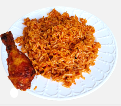 4-12 Packs of Fresh, Rich And Flavourful Authentic Afro/Nigerian Jollof Rice 450ML. Vegetarian Friendly, Ready To Eat Pre-packed Lunch/Dinner/ Party Share - Free & Fast Next Day Shipping - Image 8