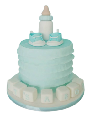 Large Edible Sugar Fondant 3D Baby Feeding Bottle (10cm), Handmade Boys/Girls, Baby Shower, Christening,1st Birthdays; Novelty Figure Cake Topper/Decoration -Free & Fast Next Day Shipping - Image 4