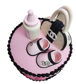 Large Edible Sugar Fondant 3D Baby Feeding Bottle (10cm), Handmade Boys/Girls, Baby Shower, Christening,1st Birthdays; Novelty Figure Cake Topper/Decoration -Free & Fast Next Day Shipping - Image 2