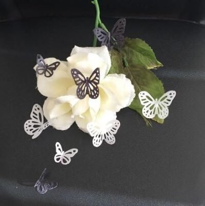 42 Pre-cut Beautiful Edible Lace Butterflies; 2 Mixed colours; Choose Your Colour; 2 Sizes; 3D Wafer Paper Birthday Wedding Etc Cake/Cupcake Topper/Decoration - Image 7