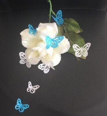 42 Pre-cut Beautiful Edible Lace Butterflies; 2 Mixed colours; Choose Your Colour; 2 Sizes; 3D Wafer Paper Birthday Wedding Etc Cake/Cupcake Topper/Decoration - Image 8