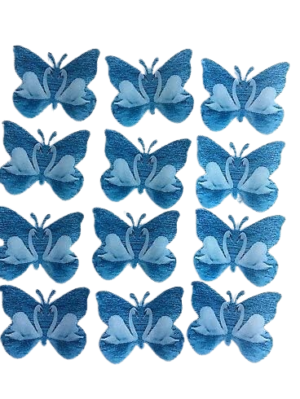 12 Beautiful Large Pre-cut Edible Couple Love Duck/Goose Butterflies; 5.2cm Each; 3D Wafer Paper Valentine, Anniversary, Wedding Cake/Cupcake Topper/Decoration - Image 2