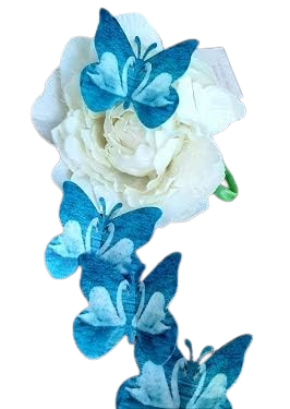 12 Beautiful Large Pre-cut Edible Couple Love Duck/Goose Butterflies; 5.2cm Each; 3D Wafer Paper Valentine, Anniversary, Wedding Cake/Cupcake Topper/Decoration