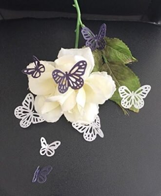 42 Pre-cut Beautiful Edible Lace Butterflies; 2 Mixed colours; Choose Your Colour; 2 Sizes; 3D Wafer Paper Birthday Wedding Etc Cake/Cupcake Topper/Decoration - Image 5