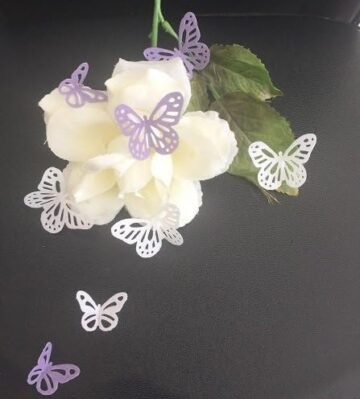42 Pre-cut Beautiful Edible Lace Butterflies; 2 Mixed colours; Choose Your Colour; 2 Sizes; 3D Wafer Paper Birthday Wedding Etc Cake/Cupcake Topper/Decoration - Image 10