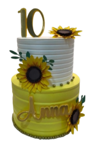 Gorgeous Edible Sugar Gum Paste Sunflower (3D Wired); Large-XLarge Available, Handmade Cake/Cupcake Birthday, Wedding/Anniversary, Easter, Etc Cake Topper/Decoration -Free & Fast 2 Days Shipping - Image 9