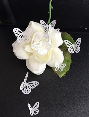 42 Pre-cut Beautiful Edible Lace Butterflies; 2 Mixed colours; Choose Your Colour; 2 Sizes; 3D Wafer Paper Birthday Wedding Etc Cake/Cupcake Topper/Decoration - Image 9