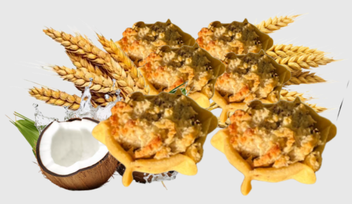 Pack Of 6-12 Scrumptious Handmade Coconut Pies/Sweet Pastries; Crunchy Tasty Snacks, Lunch, Party Share (crunchy gizzada); 5.5cm Each-Free & Fast Next Day Shipping