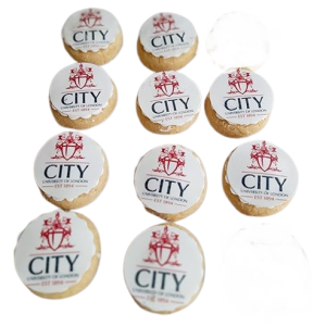 10 Customised/Personalised SS Luxury Cookies/Biscuits Branded Party favours/Gifts with Photo/Image/Words/Logo (6.5cm each)- Free & Fast Shipping-