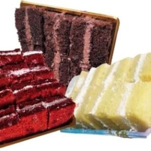 12 Sumptuous Handmade Cake Slices/Chunks; Tea/Party Share/Party Favours; Vanilla, Chocolate, Red-velvet (6cm x 5cm Each)-Free & Fast Shipping