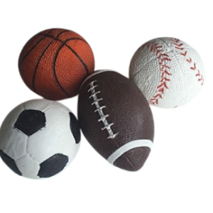 Choose Ball- Large Edible Sugar Fondant Rugby Football, Soccer Football, Basketball, Baseball; Handmade 3D Cake Toppers/Decorations-Free & Fast Shipping