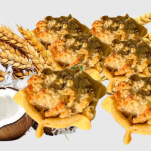 Pack Of 6-12 Scrumptious Handmade Coconut Pies/Sweet Pastries; Crunchy Tasty Snacks, Lunch, Party Share (crunchy gizzada); 5.5cm Each-Free & Fast Next Day Shipping