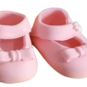Customise Colours- A Pair Of Large Edible Sugar Fondant Baby Shoes (10cm), Handmade Boys/Girls, Baby Shower, Christening,1st Birthdays; 3D Figure Cake Topper/Decoration -Free & Fast Next Day Shipping