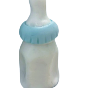 Large Edible Sugar Fondant 3D Baby Feeding Bottle (10cm), Handmade Boys/Girls, Baby Shower, Christening,1st Birthdays; Novelty Figure Cake Topper/Decoration -Free & Fast Next Day Shipping