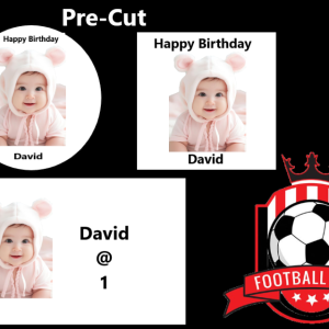 Personalised/Customised Round/Square/A4 Pre-cut Edible Wafer/ Icing Paper Photo, Image, Text, Football Club Logo; Cake Topper/Decoration -Free & Fast Shipping-