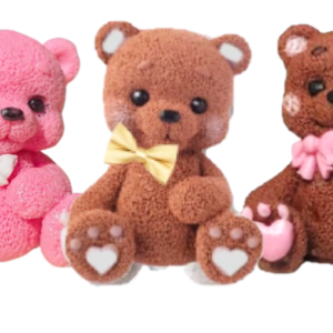 Customise Colour 1 Large Edible Sugar Fondant Teddy Bear (7cm), Handmade Boys/Girls Birthday, Baby Shower; 3D Figure Cake Topper/Decoration -Free & Fast Next Day Shipping