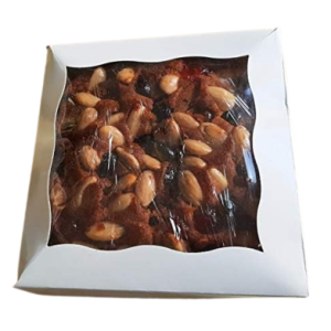 Delicious, Rich and Moist Handmade Fruit Cake with Assorted Fruits & Nuts; Round,  8″ W x 3″ H- Free & Fast Shipping