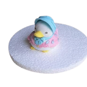 Large Edible Sugar Jemima Puddle Duck; 7cm; 3D Peter Rabbit. Kid’s Character, Birthday, Baby Shower, Easter; Mothers’ Day Handmade Cake Topper/Decoration