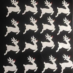 18 Pre-cut Gorgeous Large Edible Reindeers; Red Nose 5.5cm; 3D Wafer Paper Christmas Cake/Cupcake Topper/Dessert Decoration-White -Free & Fast Shipping