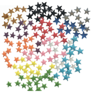 120 Beautiful Edible Sugar Fondant Stars. Various Colours,1cm or 2cm Handmade Birthday, Baby Shower, Valentine, Christmas, Graduation, etc Cake/Cupcake Toppers/Decorations/Sprinkles -Free & Fast Shipping-