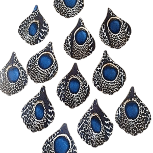 12 Beautiful Pre-cut Edible Peacock Feather Prints; 5cm Wafer Paper Vintage Birthday, Wedding, Anniversary Cakes/Cupcakes Toppers/decorations -Free & Fast Shipping