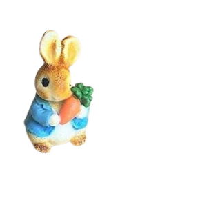 Lovely Edible Sugar Peter Rabbit; 7cm Tall; 3D Birthday, Baby Shower, Mothers’ Day, Easter; Etc Handmade Cake Topper/Decoration -Free& Fast Shipping