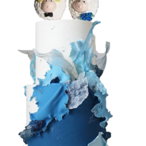 Cute Edible Sugar Bride & Groom Sheep; Couple; Each Handmade 3D Wedding/Anniversary Cake Topper/decoration set- Free & Fast Shipping