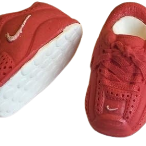 Customise Colour -Large Edible Sugar Fondant Running Shoes/Football Booties (10cm), Handmade Boys/Girls, Men/Ladies Birthday, Baby Shower, Christening, Graduation; 3D Figure Cake Topper/Decoration -Free & Fast Next Day Shipping