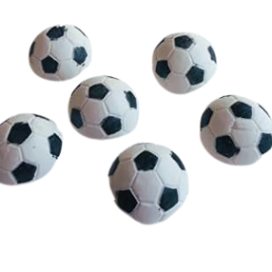 Choose Balls- 6 Edible Sugar Fondant Sports Balls; Rugby, Soccer Footballs, Basketballs, Tennis, golf, Baseballs; 2.8cm Each. Handmade Birthday, Football Club, etc,  Cake/Cupcake Toppers/Decoration  -Free & Fast Shipping