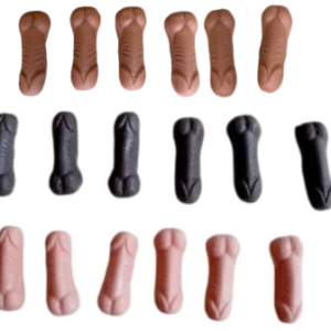 6 Edible Sugar Fondant Willies; All Skin Types; 4cmx1.5cm Hen/Stag Do, Bachelorette, Bridal Shower, Anniversary, Cake/Cupcake Topper/Decoration -Free & Fast Next Day Shipping