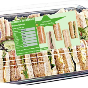A Tray of 12 Ready to Eat Delicious Sandwiches Lunch/Snack/Party Share; Assorted Options – Free & Fast Next Day Shipping